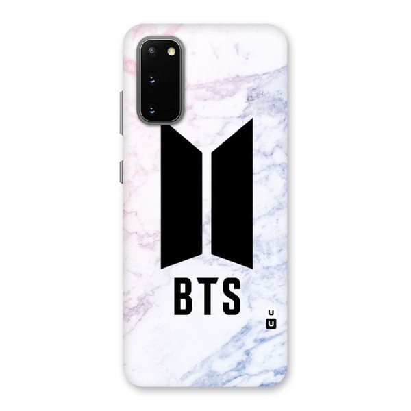 BTS Logo Marble Print Back Case for Galaxy S20