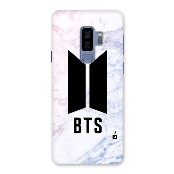 BTS Logo Marble Print Back Case for Galaxy S9 Plus