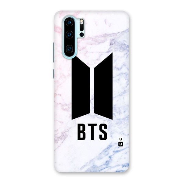BTS Logo Marble Print Back Case for Huawei P30 Pro