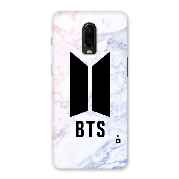 BTS Logo Marble Print Back Case for OnePlus 6T