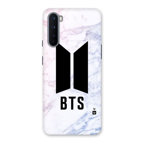 BTS Logo Marble Print Back Case for OnePlus Nord