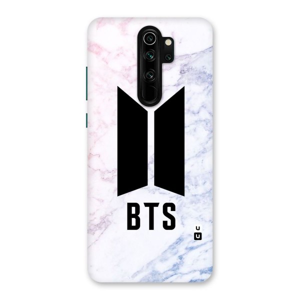 BTS Logo Marble Print Back Case for Redmi Note 8 Pro