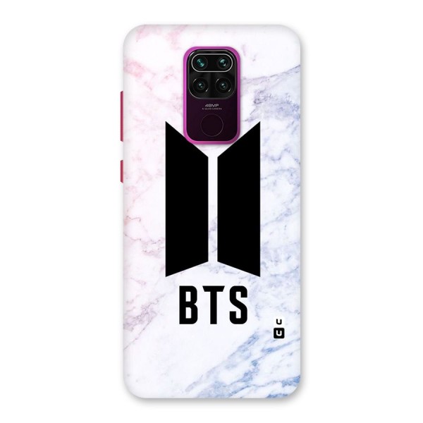 BTS Logo Marble Print Back Case for Redmi Note 9