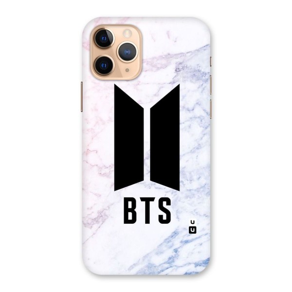 BTS Logo Marble Print Back Case for iPhone 11 Pro