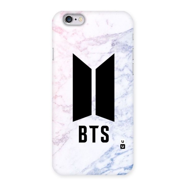 BTS Logo Marble Print Back Case for iPhone 6 6S