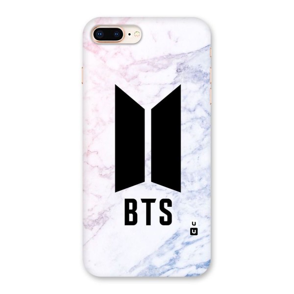 BTS Logo Marble Print Back Case for iPhone 8 Plus
