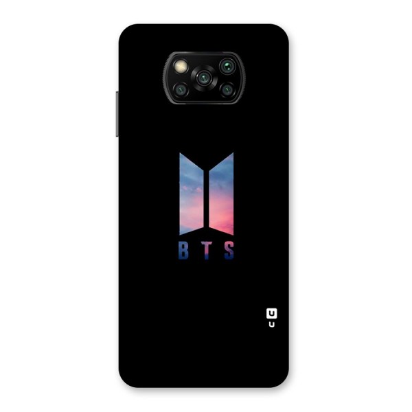 BTS Logo Sky Back Case for Poco X3