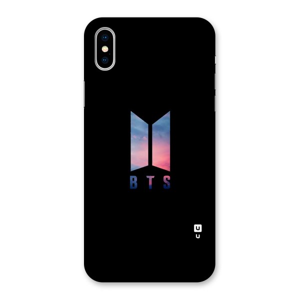 BTS Logo Sky Back Case for iPhone XS