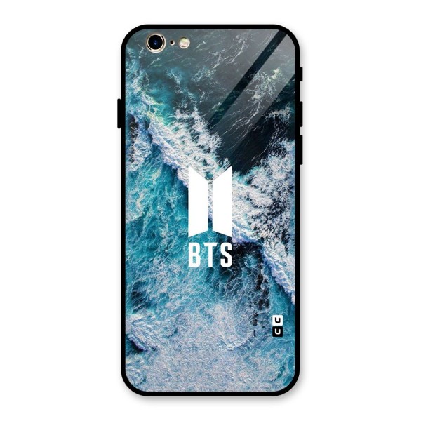 BTS Ocean Waves Glass Back Case for iPhone 6 6S