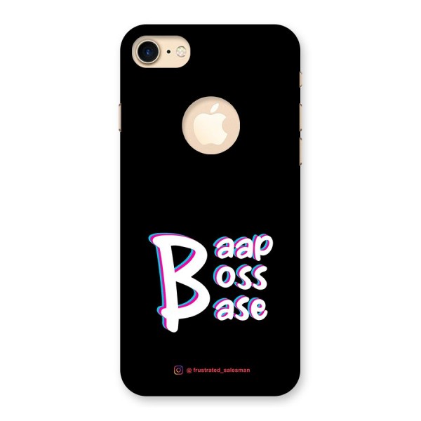 Baap Boss Base Black Back Case for iPhone 7 Logo Cut