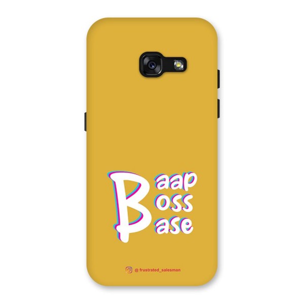 Baap Boss Base Mustard Yellow Back Case for Galaxy A3 (2017)
