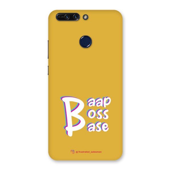 Baap Boss Base Mustard Yellow Back Case for Honor 8 Pro