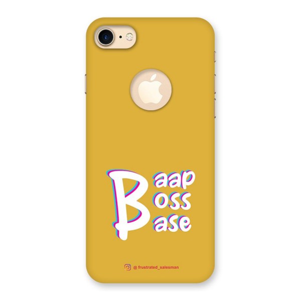 Baap Boss Base Mustard Yellow Back Case for iPhone 7 Logo Cut