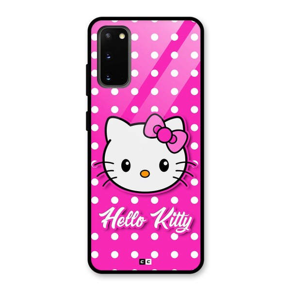 Baby Kitty Glass Back Case for Galaxy S20