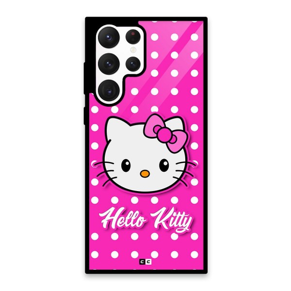 Baby Kitty Glass Back Case for Galaxy S22 Ultra 5G