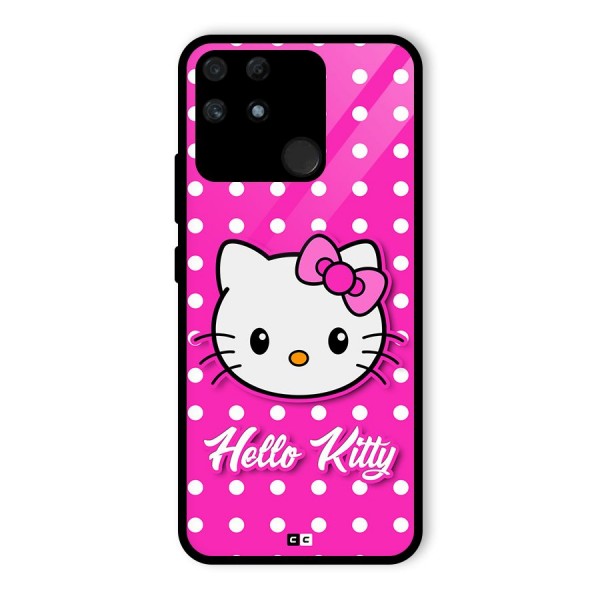 Baby Kitty Glass Back Case for Realme Narzo 50A