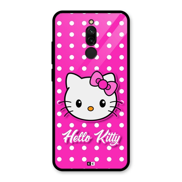 Baby Kitty Glass Back Case for Redmi 8