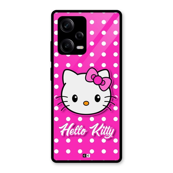 Baby Kitty Glass Back Case for Redmi Note 12 Pro
