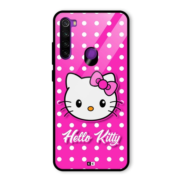 Baby Kitty Glass Back Case for Redmi Note 8