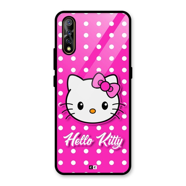 Baby Kitty Glass Back Case for Vivo S1