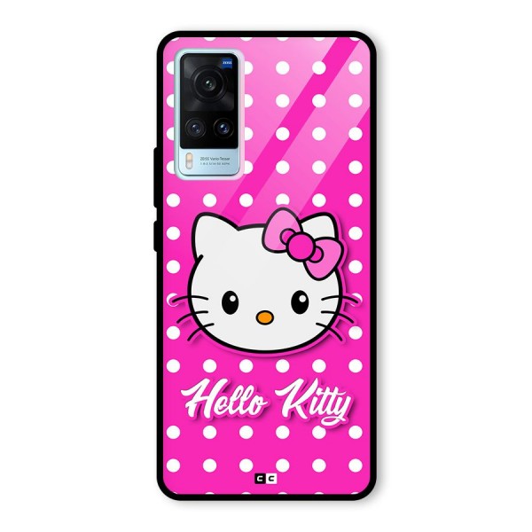 Baby Kitty Glass Back Case for Vivo X60