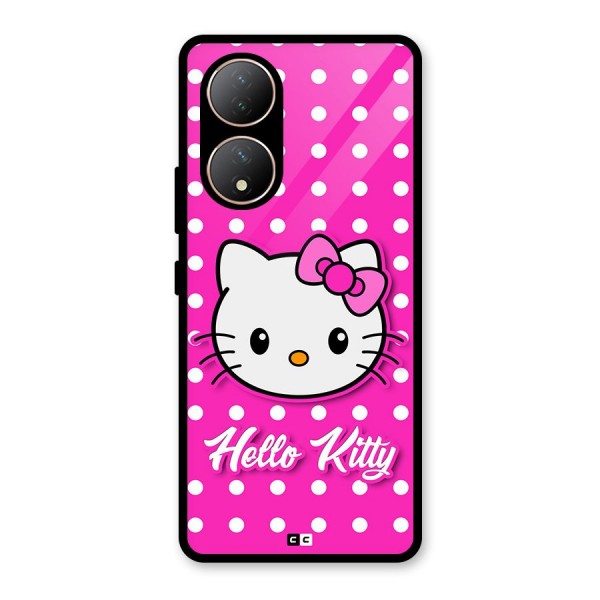 Baby Kitty Glass Back Case for Vivo Y100A