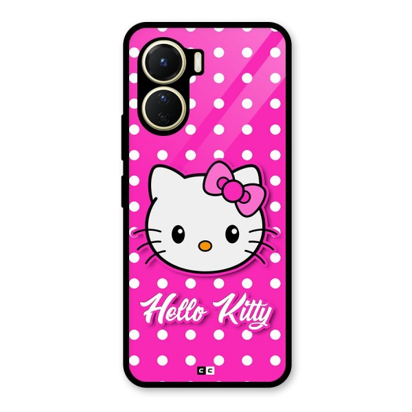 Baby Kitty Glass Back Case for Vivo Y16