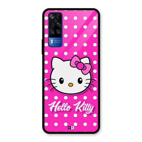 Baby Kitty Glass Back Case for Vivo Y51