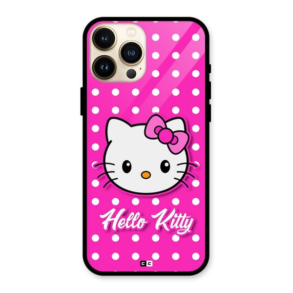 Baby Kitty Glass Back Case for iPhone 13 Pro Max