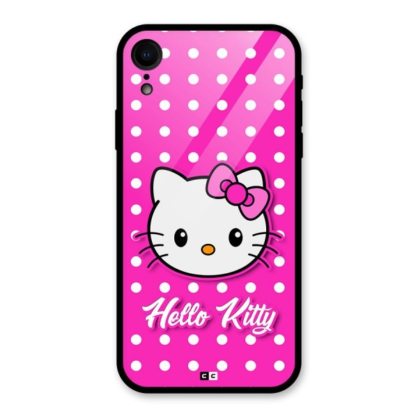 Baby Kitty Glass Back Case for iPhone XR