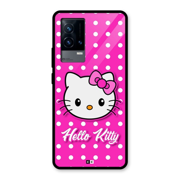 Baby Kitty Glass Back Case for iQOO 9 5G