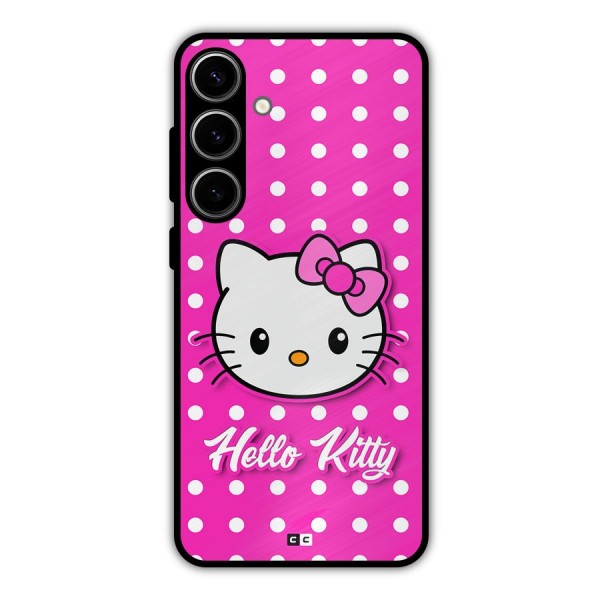 Baby Kitty Metal Back Case for Galaxy S24 Plus