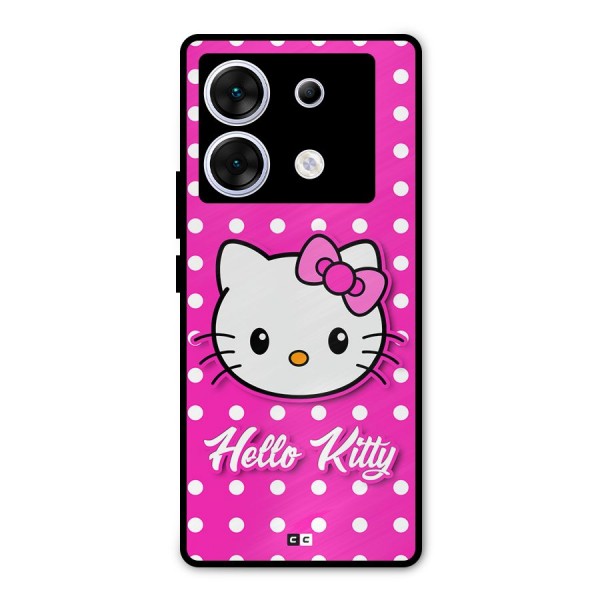 Baby Kitty Metal Back Case for Infinix Zero 30 5G