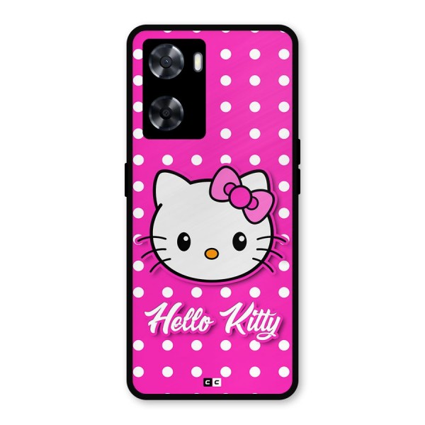 Baby Kitty Metal Back Case for Oppo A57 2022