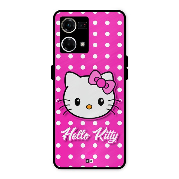 Baby Kitty Metal Back Case for Oppo F21s Pro 4G