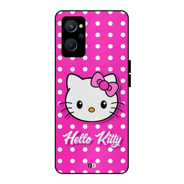 Baby Kitty Metal Back Case for Realme 9i 5G
