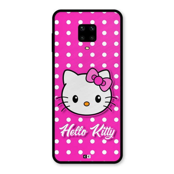 Baby Kitty Metal Back Case for Redmi Note 9 Pro Max