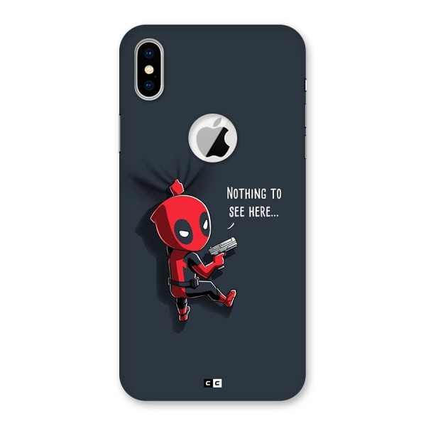 Baby Wade Back Case for iPhone X Logo Cut