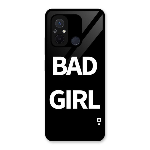 Bad Girl Attitude Glass Back Case for Redmi 12C