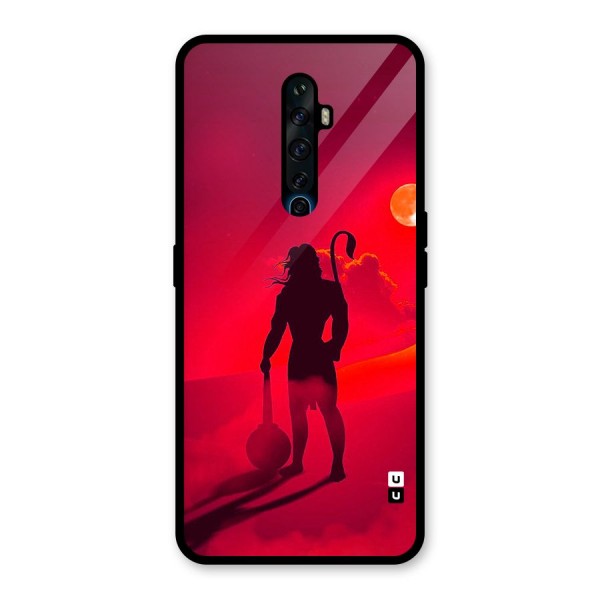 Bajrang Bali Glass Back Case for Oppo Reno2 F