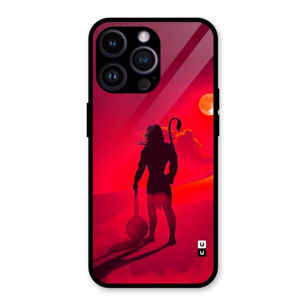 Bajrang Bali Glass Back Case for iPhone 14 Pro Max