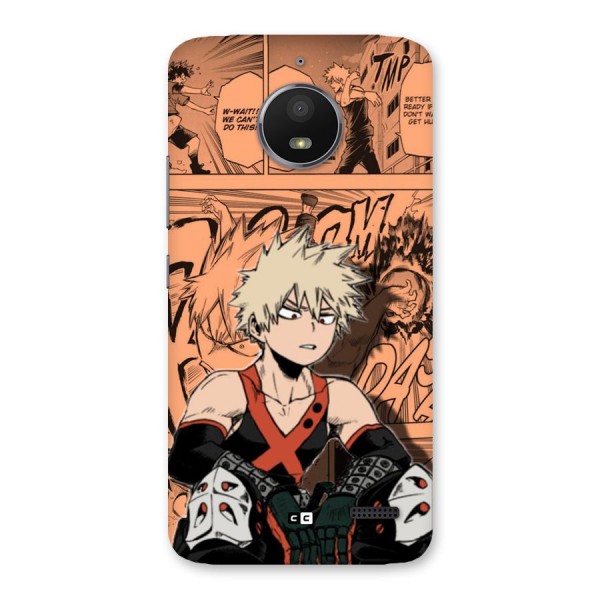 Bakugo Anime Manga Back Case for Moto E4