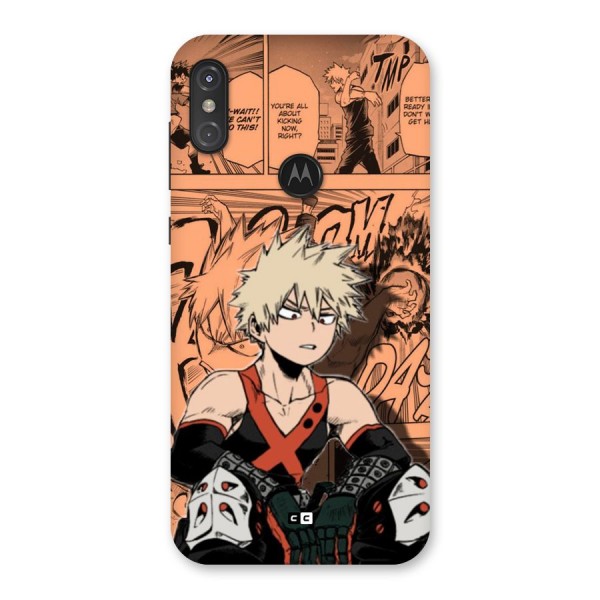 Bakugo Anime Manga Back Case for Motorola One Power