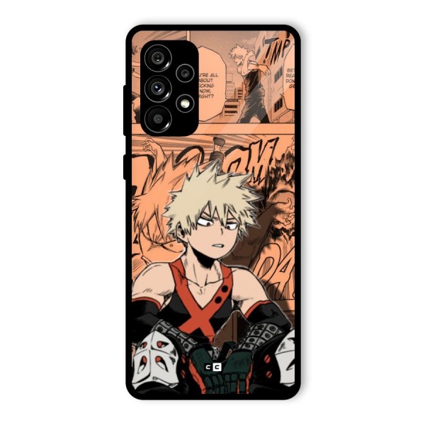 Bakugo Anime Manga Glass Back Case for Galaxy A73 5G