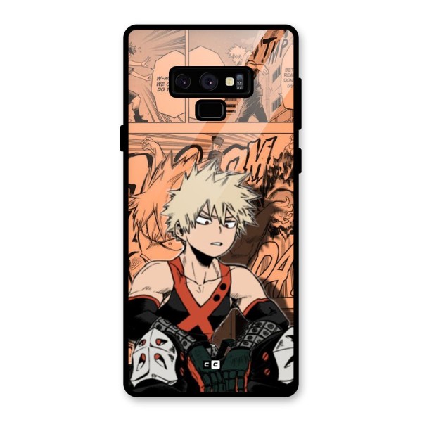 Bakugo Anime Manga Glass Back Case for Galaxy Note 9