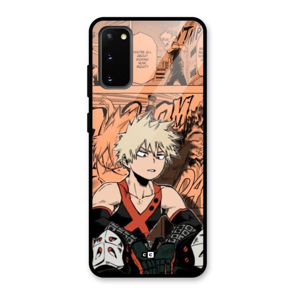 Bakugo Anime Manga Glass Back Case for Galaxy S20