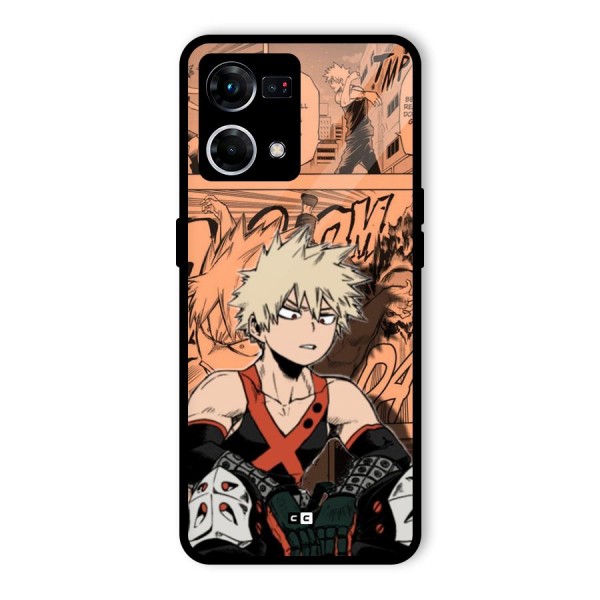 Bakugo Anime Manga Glass Back Case for Oppo F21 Pro 4G