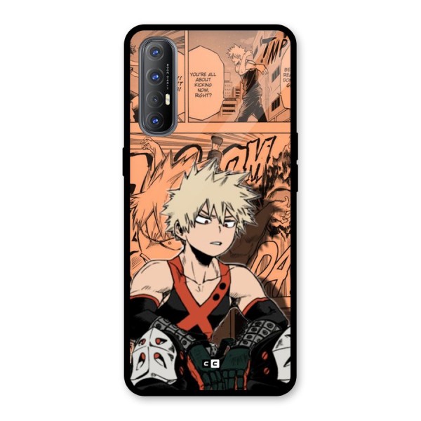 Bakugo Anime Manga Glass Back Case for Oppo Reno3 Pro