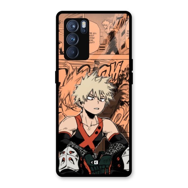 Bakugo Anime Manga Glass Back Case for Oppo Reno6 Pro 5G