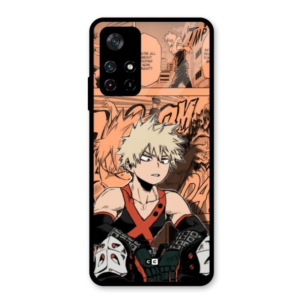 Bakugo Anime Manga Glass Back Case for Poco M4 Pro 5G